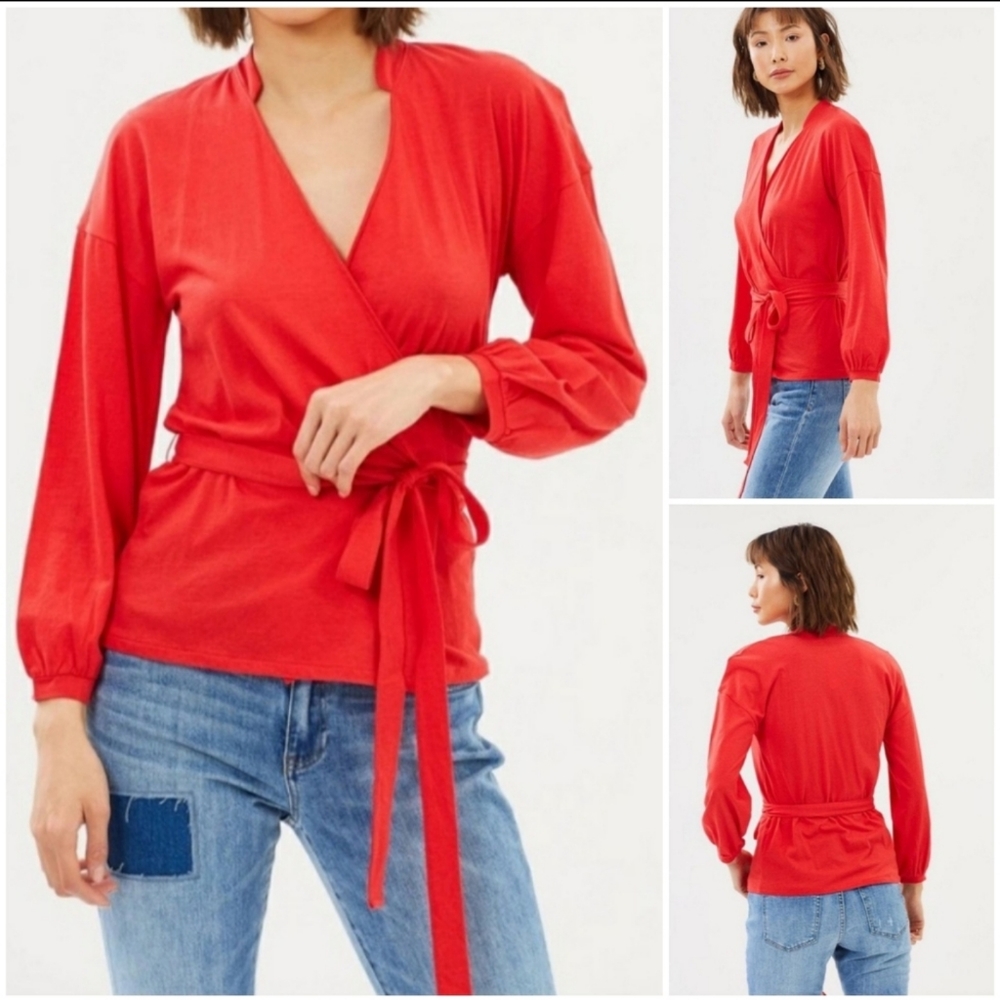 J.Crew long sleeve wrap top - Picture 5 of 11